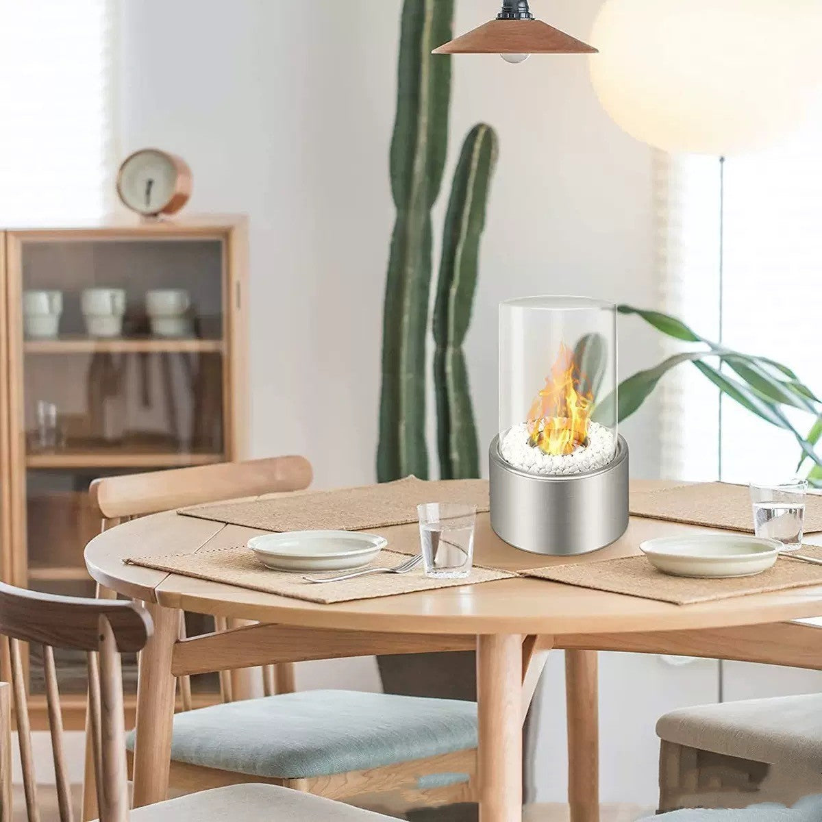 Metal Alcohol Fireplace Portable Indoor Desktop