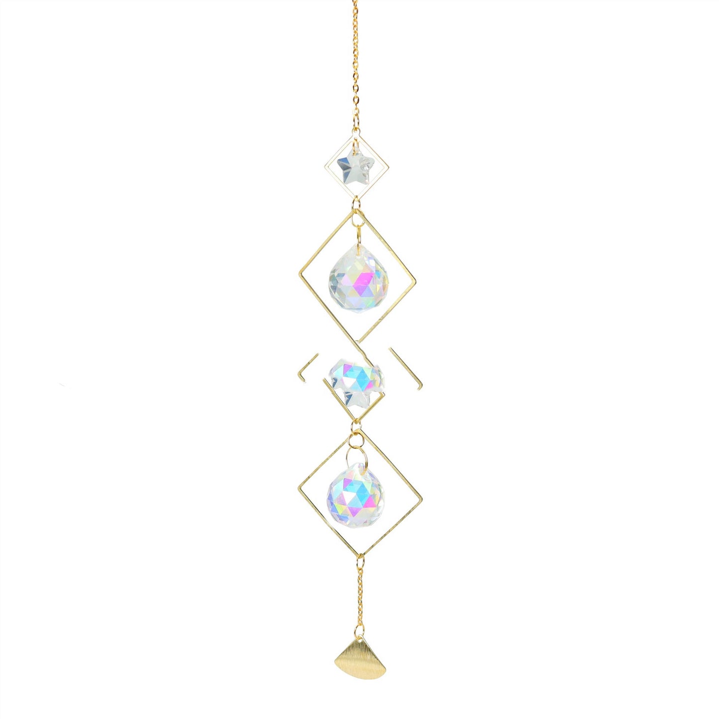 Garden Crystal Pendant Moon Star Sun Catcher New Product