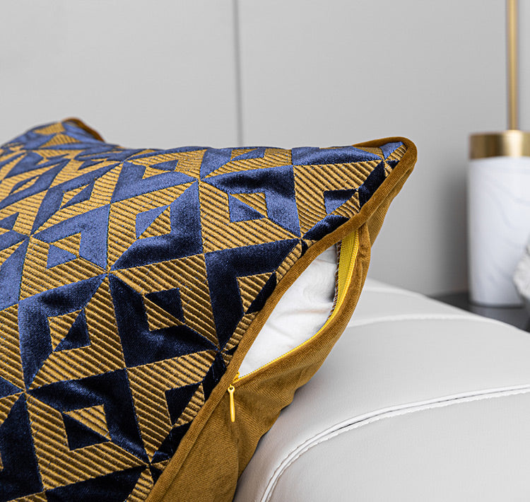 Geometric Jacquard Flannelette Sofa Cushion