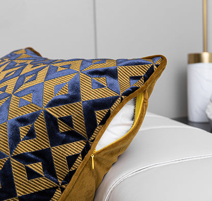 Geometric Jacquard Flannelette Sofa Cushion