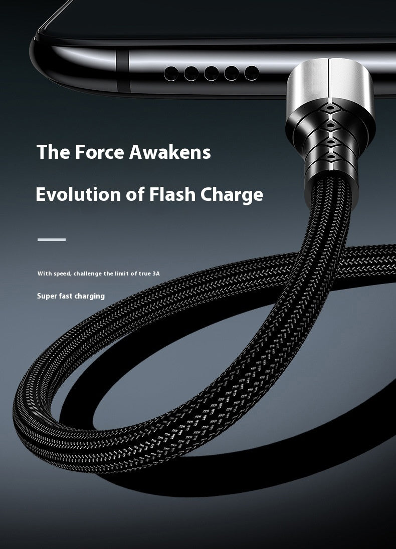 Android TYPE-C Super Fast Charge 5A Nylon Braided Mobile Phone Charging Cable