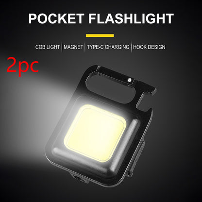 Rechargeable Emergency Light Keychain Portable Work