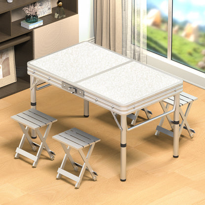 Camping Folding Table Foldable Outdoor Portable Rectangular Table