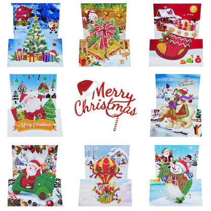 Creative Folding Three-dimensional Greeting Cards Set Of 8
