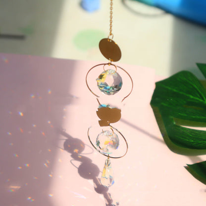 Garden Crystal Pendant Moon Star Sun Catcher New Product