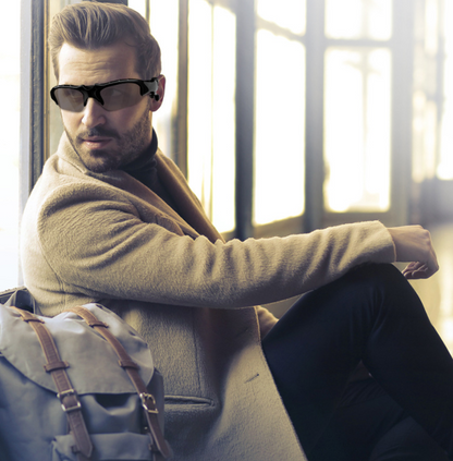 Black Music Stereo Bluetooth Glasses with Phone Wireless Earphones With Anti UV400 Polarizing Lens features