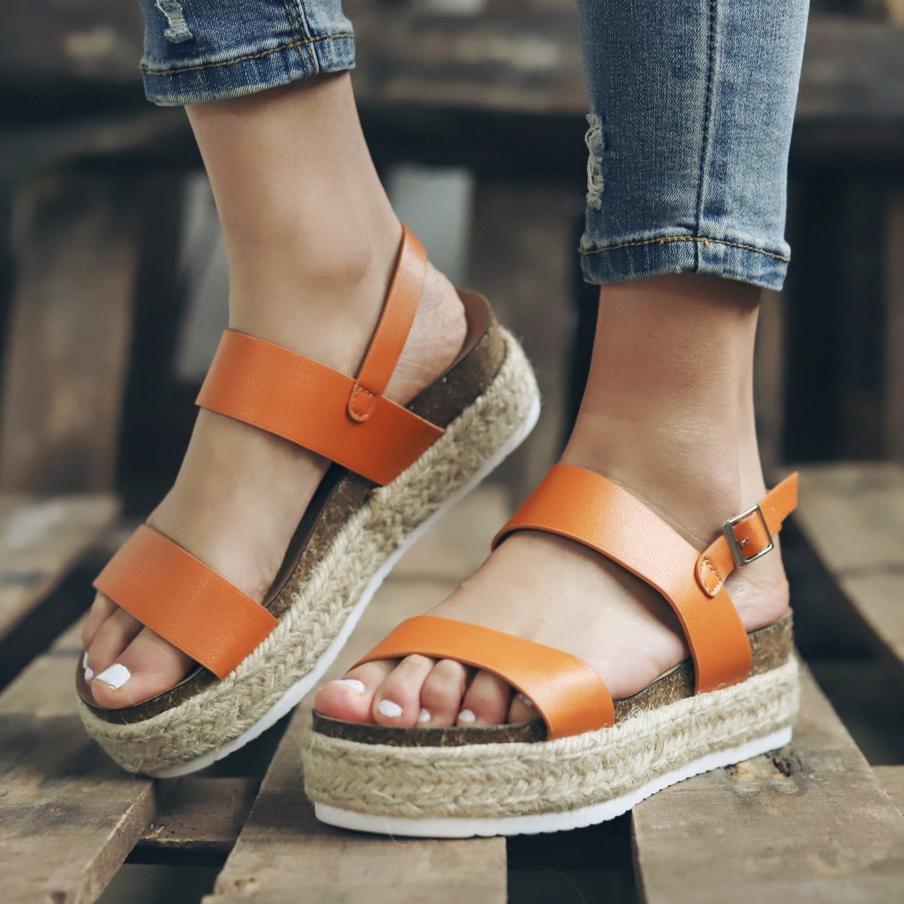 Platform Sandals Women Summer Mid-heel Platform Heel Fashion Women's Shoes