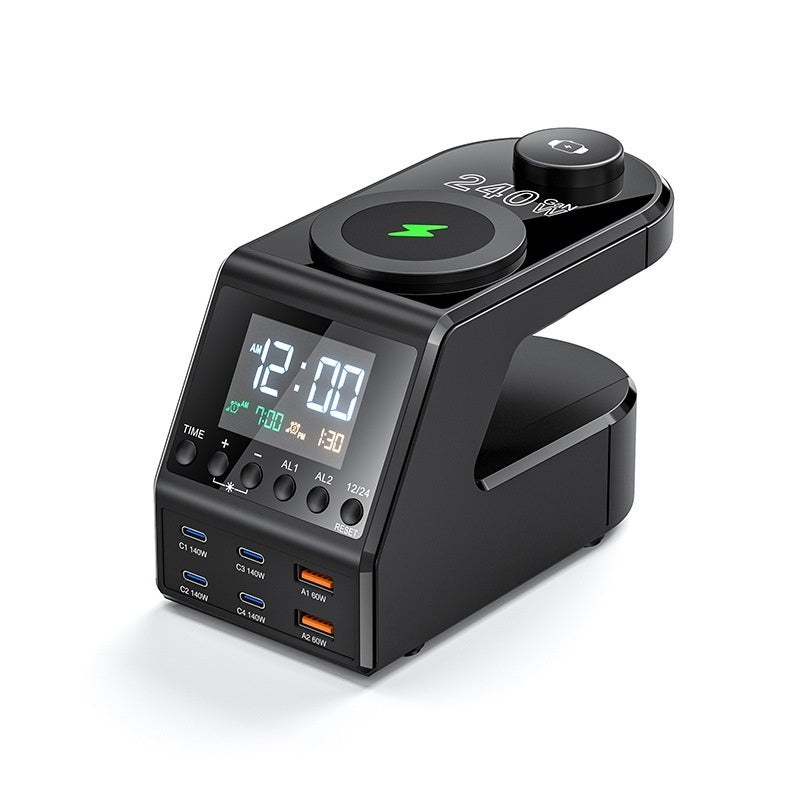 PD 140W Multi-Port Type-C Wireless Charger with Multiple Outlets for Fast Charging