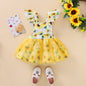 All-match Creative Baby Sunflower Mesh Skirt