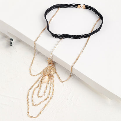 Metal Beaded Chain Thigh Chain For Women Big Snake Jewelry