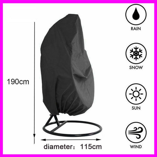 Outdoor black chair cover