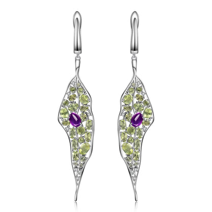 Jewelry Design 925 Silver Personalized Jewelry Ring Amethyst Peridot - FLIPSTYLEZLLC