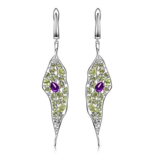 Jewelry Design 925 Silver Personalized Jewelry Ring Amethyst Peridot - FLIPSTYLEZLLC