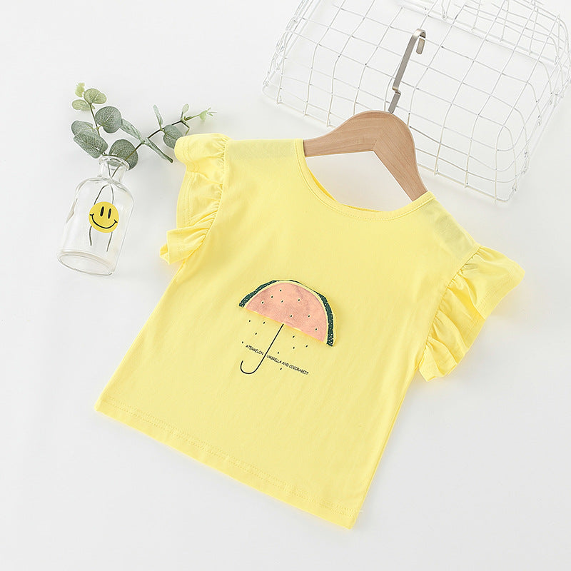 Girl's short sleeve T-shirt