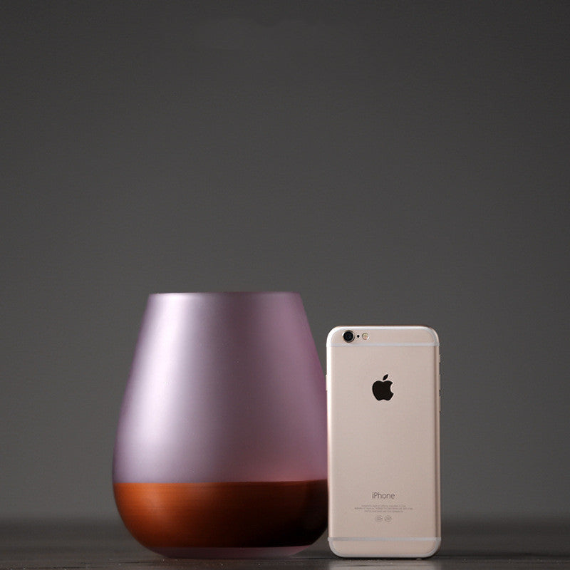 Modern and Simple American Stained Glass Vase