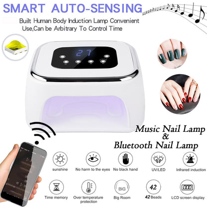 Bluetooth music nail phototherapy machine - FLIPSTYLEZLLC