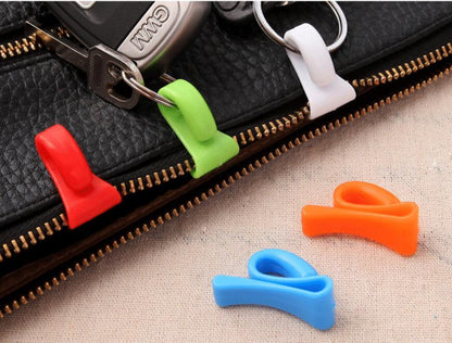 Colorful mini built-in bag clip organizer