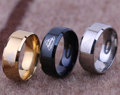 Fashion Titanium Steel Ring 316L Stainless Steel S Shape Men's Ring