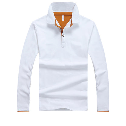 Men's Long Sleeve Business Plus Size POLO Shirt