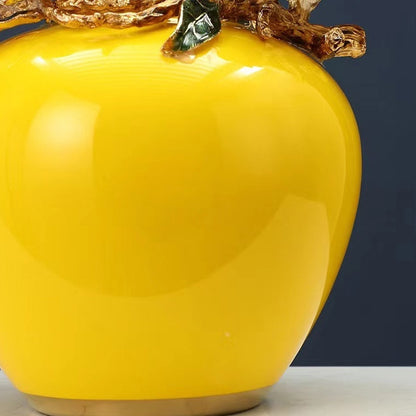 Light Luxury Enamel Vase American Living Room Desktop Ceramic