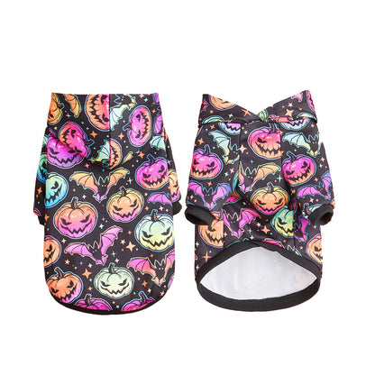 Pet Clothes Small And Medium Sized Dog Cat Pet Halloween Pumpkin Belt