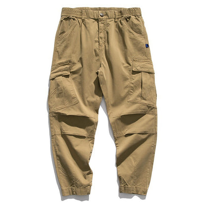 Plus Size Men's Casual Trousers With Loose Fit