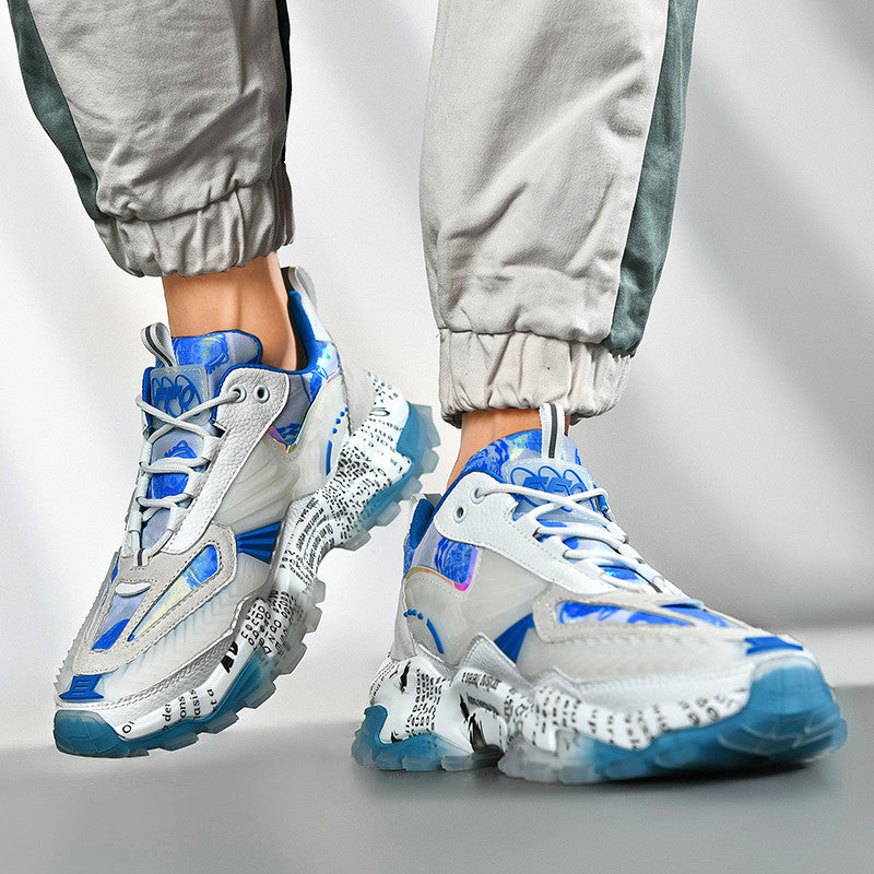 Men's breathable platform casual shoes