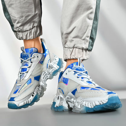 Men's breathable platform casual shoes