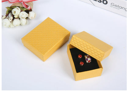 Spot wholesale multicolor ring box jewelry box pendant necklace set box jewelry box earrings small paper box