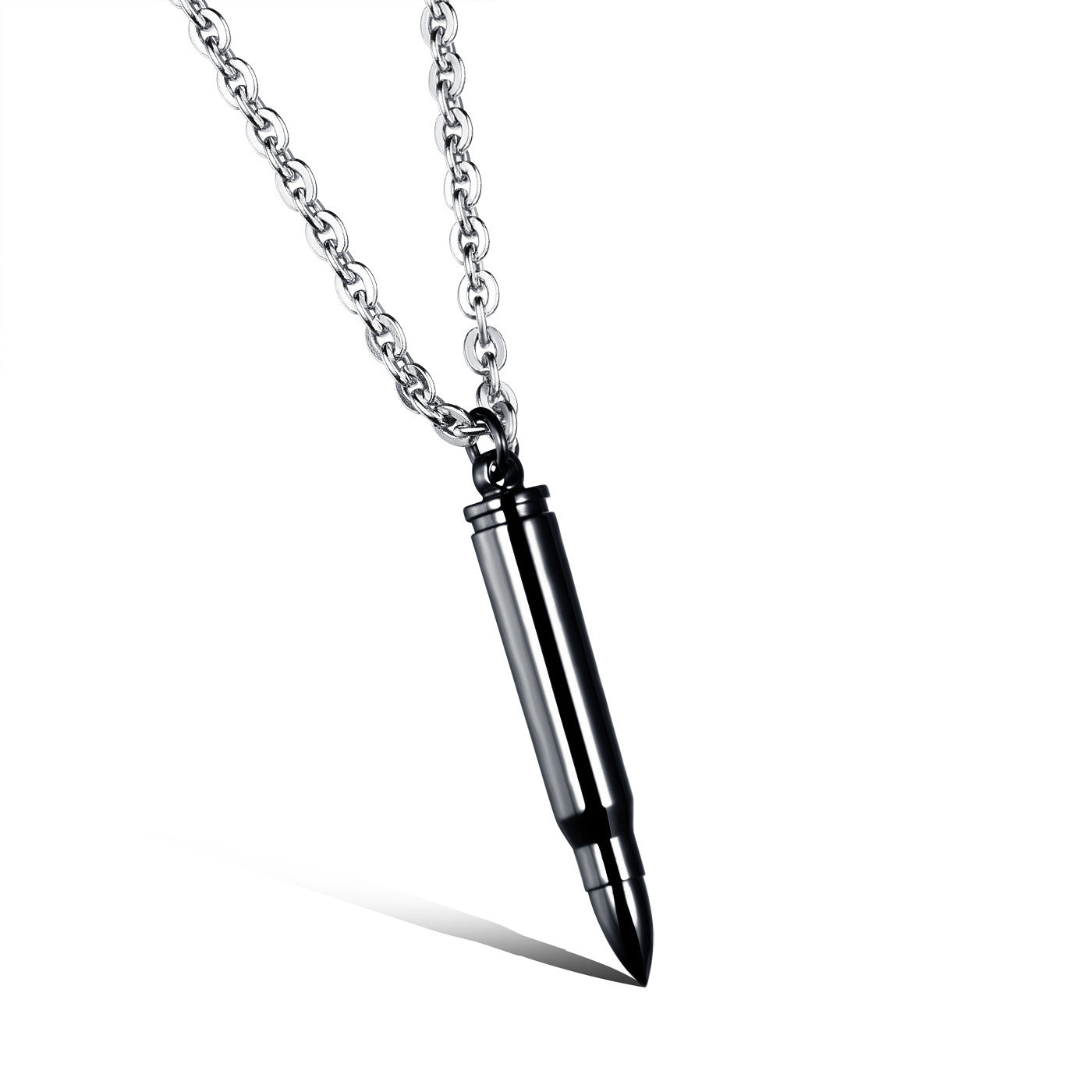 Personalized Hip Hop Bullet Stainless Steel Pendant Necklace