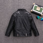 Children's clothing pilot leather jacket