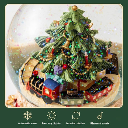 Snowflake Crystal Music Ball Rotating Music Box