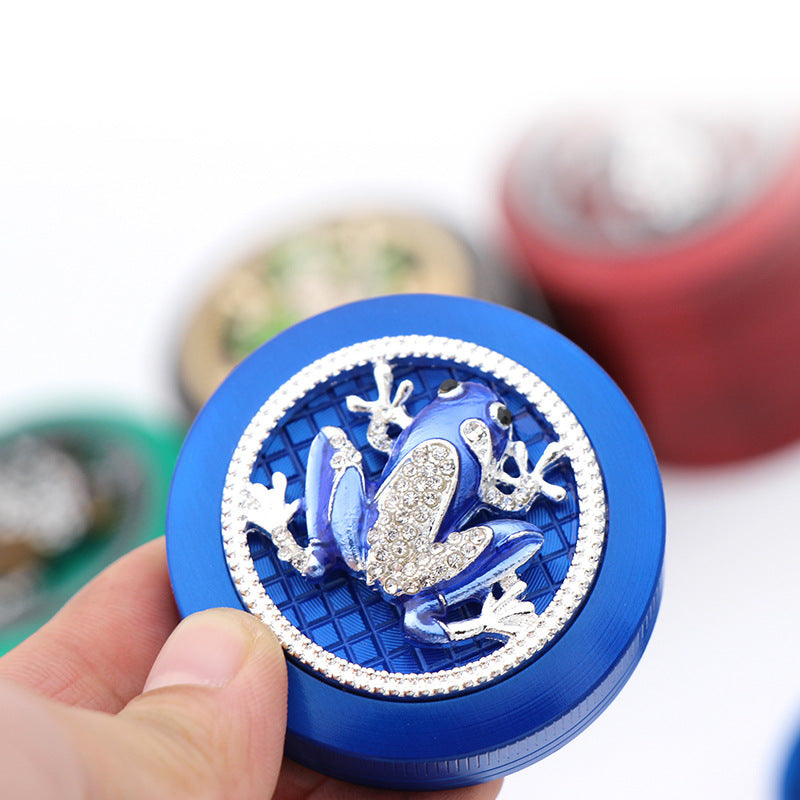 Diamond-studded smoke grinder