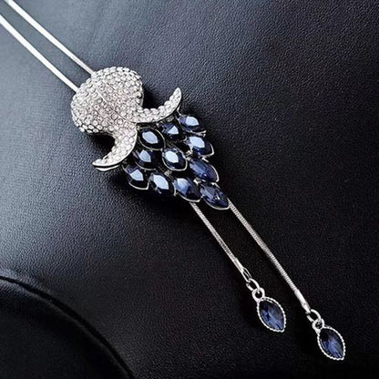 Crystal tassel necklace clothing accessories