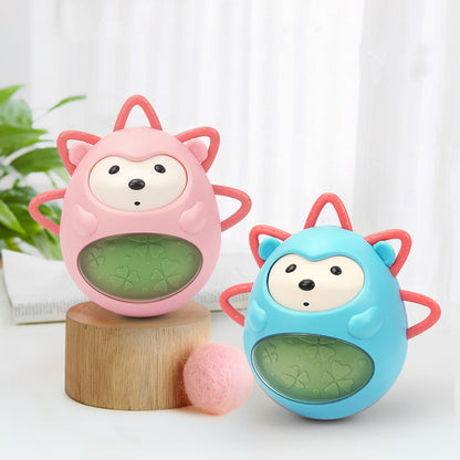 Music tumbler baby hand rolling interactive hedgehog toy
