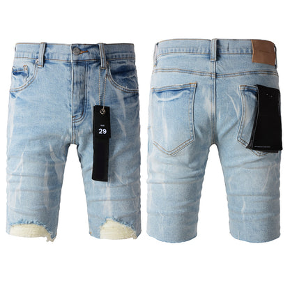 Personal Leisure Washed Light Color All-matching Jeans