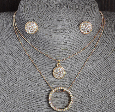 Jewelry set gold women - FLIPSTYLEZLLC