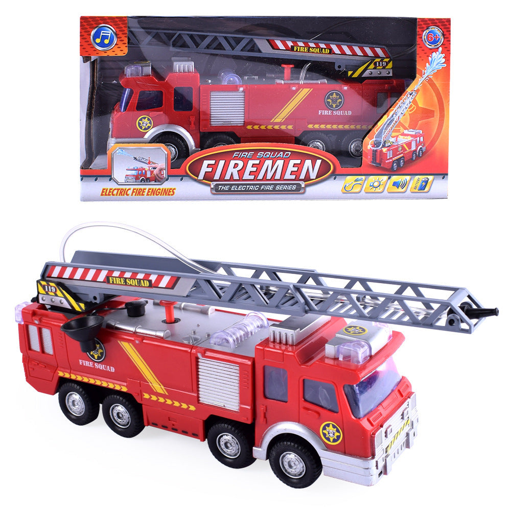 Simulation Can Spray Water Electric Universal Sound Light Fire Truck Toy