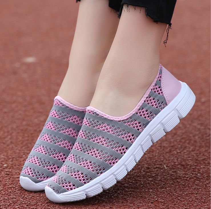 Summer women shoes women Breathable Mesh sneakers shoes ballet flats ladies slip on flats loafers shoes - FLIPSTYLEZLLC