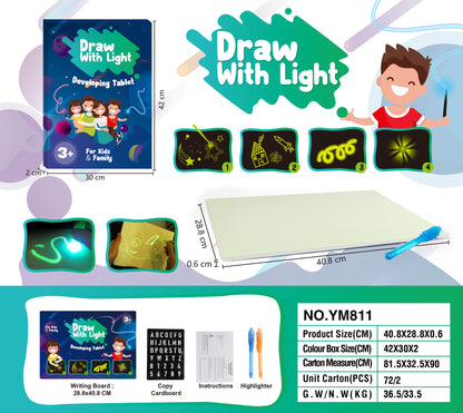 Fluorescent Painting Board, Luminous Board, Children's Luminous 3D Painting Writing Board