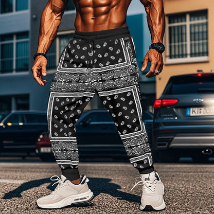 Men's 3D Printing Fashion Track Pants