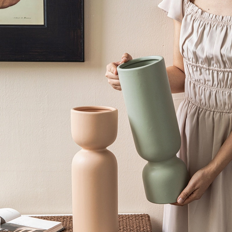 Morandi Nordic Ceramic Vase Model Room TV Cabinet Decoration Decoration