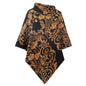 New Product Wish Side Lapel Printed Cape Shawl Sweater Outside