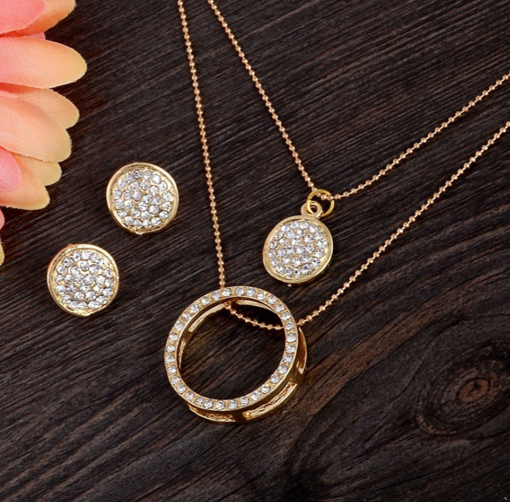 Jewelry set gold women - FLIPSTYLEZLLC