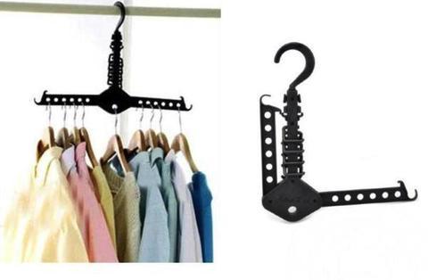 Hanger Rack Clothes Space Saver Folding Hanger Multifunctional Magic Clothes Rack for Clothes Closet Organizer Minimalist style