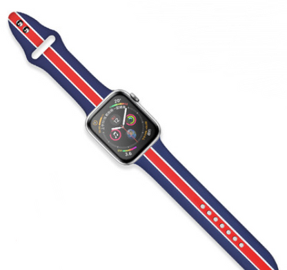 STRIPED SILICON WATCH BAND