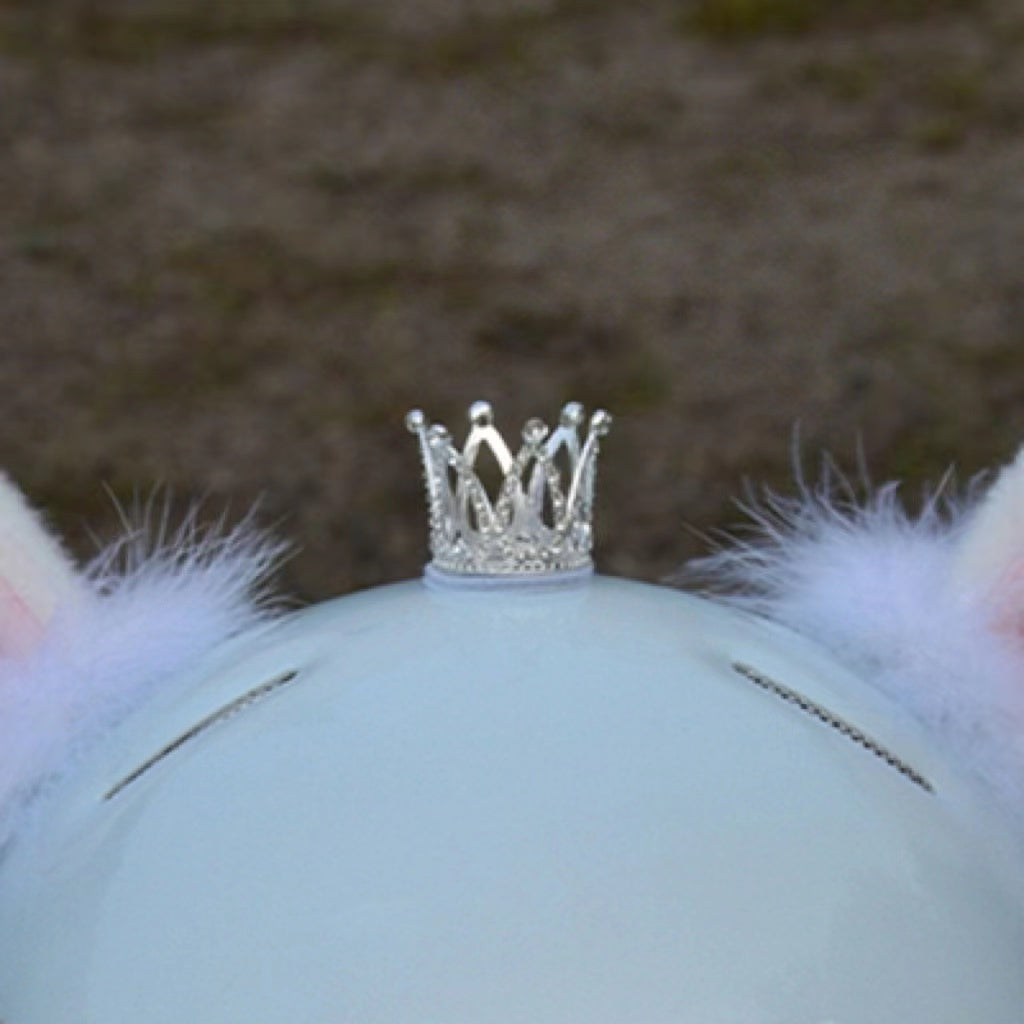 Scooter With Lights Motorcycle Shiny Veil Helmet Accessories Motorcycle Wedding Headdress