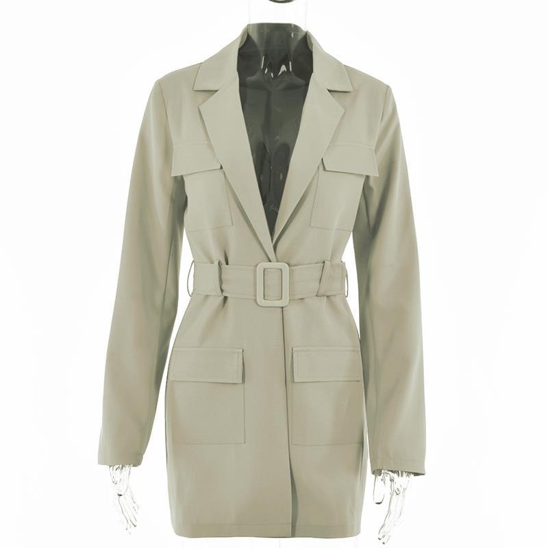 Lapel Long Sleeve Plus Size Fashion Jacket