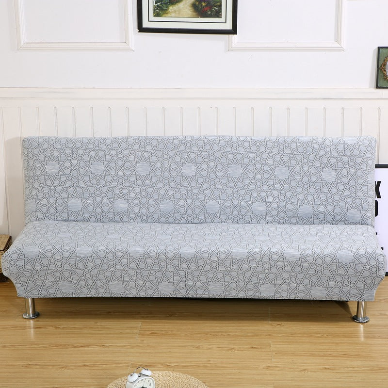 Fully surrounded one-piece sofa cover