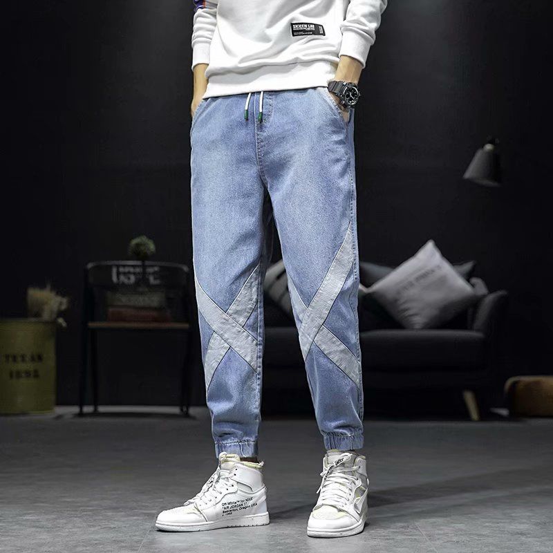 Jeans men's trendy brand loose